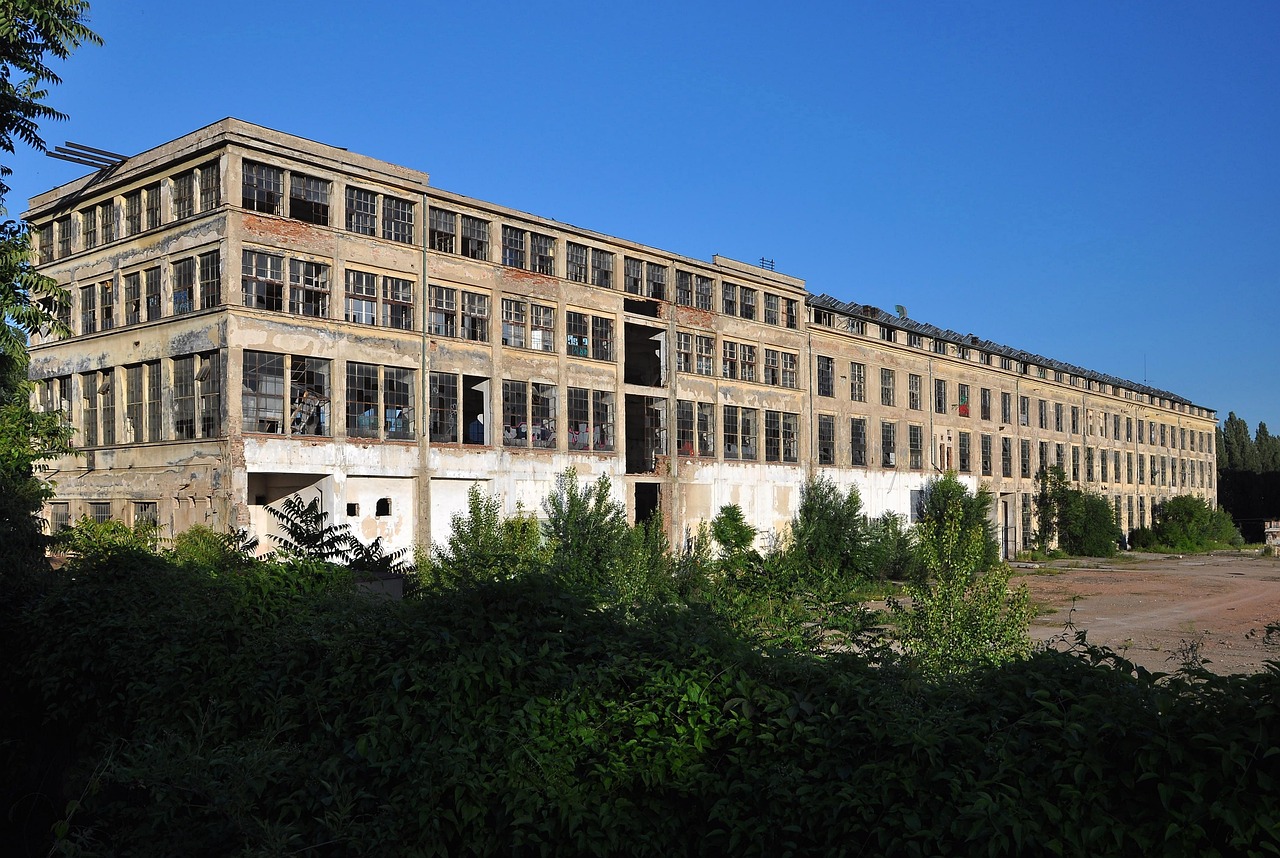 Old factory lying derelict