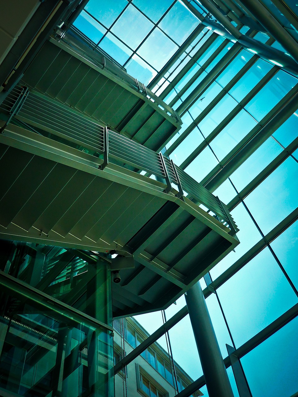 Cage d’escalier d’un immeuble