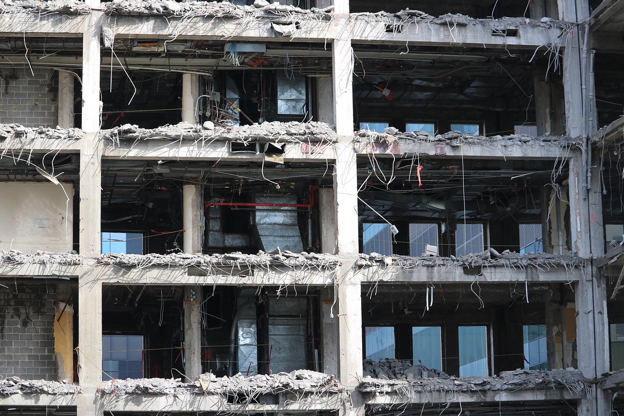 Démolition d’un bâtiment
